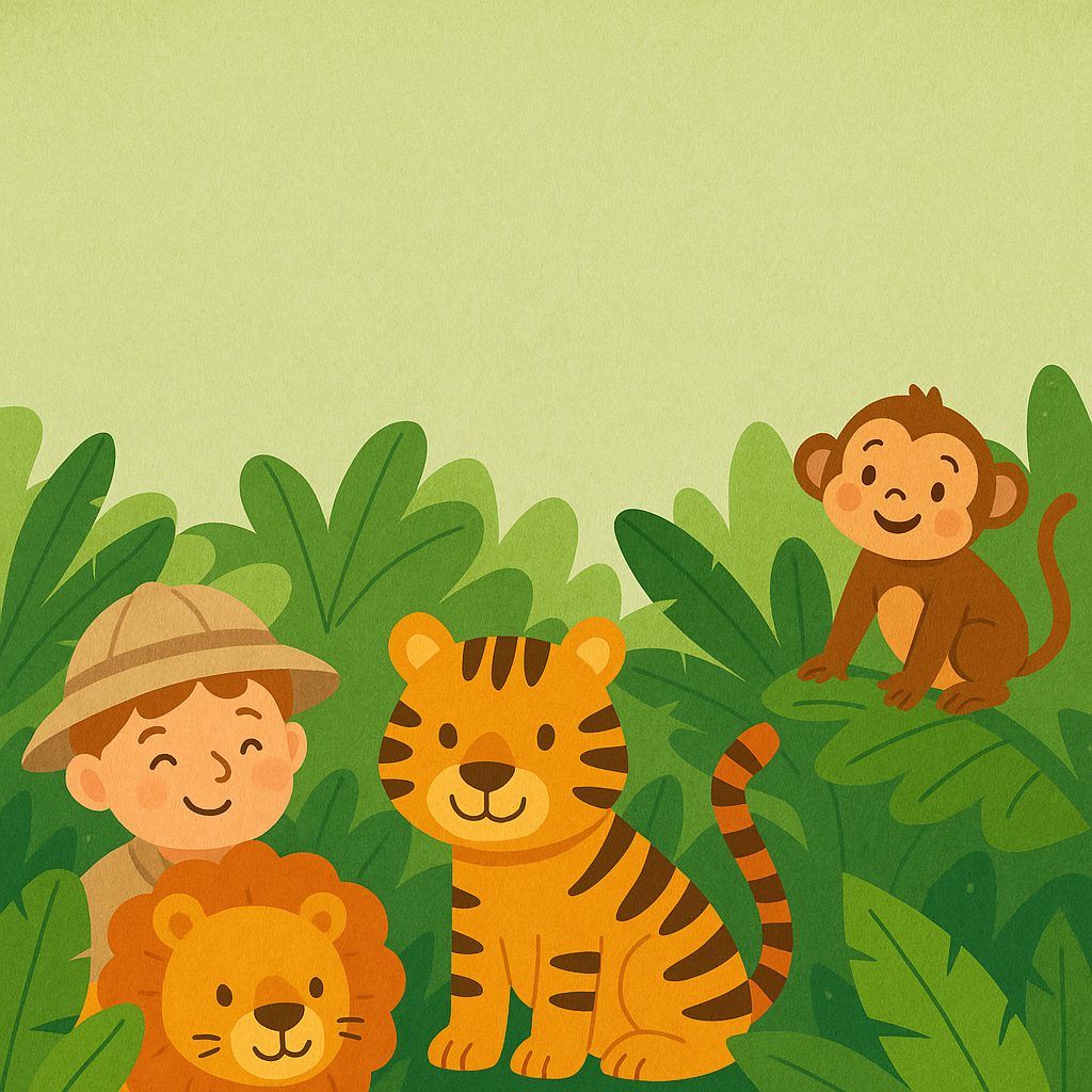 Children on a jungle safari adventure with lions, tigers and monkeys – October half-term holiday club Newcastle